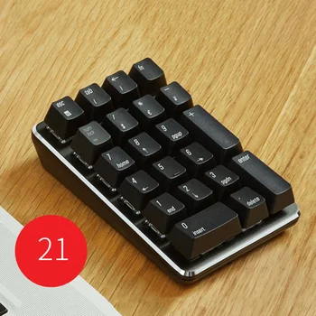 Mini Smart 2.4G Беспроводная цифровая клавиатура 21 клавиша Беспроводная клавиатура для ноутбука Планшеты для ноутбуков Цифровая клавиатура Механическая клавиатура