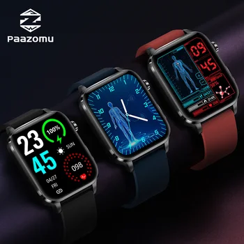 PAAZOMU, новые умные часы, мужской спортивный фитнес-трекер, повседневные наручные часы для мужчин, пульсометр, монитор кислорода в крови
