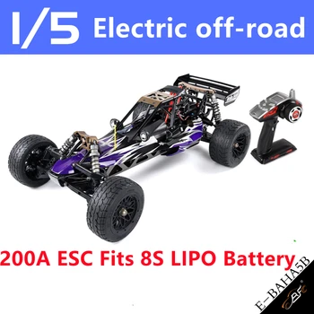 ROFUN 1/5 EBAJA 5B Электрическая радиоуправляемая игрушка BAJA Car 200A ESC подходит для батареи 8SLIPO