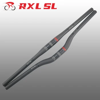 RXL SL 31,8 Mtb Руль из Углеродного Волокна Плоский/Стоячий Бар 3K Матовый 680/700/720/740/760 мм Руль для горного Велосипеда