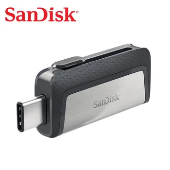 SanDisk usb 128 ГБ SDDDC2 Экстремально высокая скорость Type-C USB3.1 32 ГБ Двойной OTG USB флэш-накопитель 64 ГБ Флеш-накопитель 256 ГБ 150 М/с Флеш-накопители