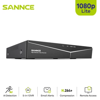 SANNCE 8CH 5В1 1080N CCTV DVR Цифровой Видеомагнитофон Домашняя Система Видеонаблюдения 1080P Lite HD H.264 + P2P Удаленный Доступ