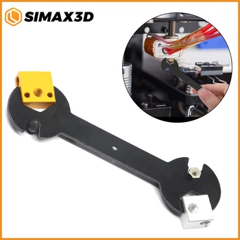 SIMAX3D 3D Насадочный ключ 6 В 1 Со стальным Гаечным ключом диаметром от 5,7 мм до 20,2 мм, Плоские Инструменты для Термоблока Насадки MK8 MK10 V6