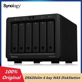 Synology DS620slim Настольный модуль NAS DiskStation с 6 отсеками, Корпус NAS, Система хранения данных SAN/ NAS (бездисковая)