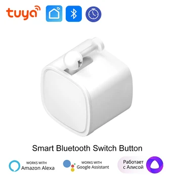 Tuya Finger Robot Switch Умный дом Bluetooth Переключатель Кнопка Толкатель Приложение Smart Life Добавить Bluetooth-концентратор Работает с Alexa Google Home