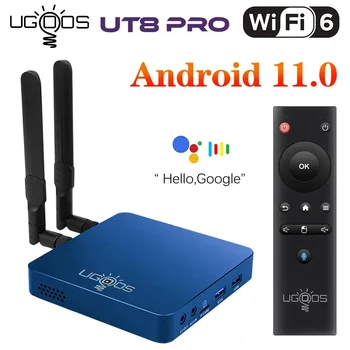 UGOOS UT8 PRO 8 ГБ 64 RK3568 Android 11,0 TV Box WIFI 6 1000M LAN BT5.0 Телеприставка 4K Медиаплеер VS AM7 AM6B Plus TVBOX