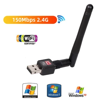 USB Wifi Адаптер 150 Мбит/с 2,4 G Беспроводная Сетевая карта 802.11n/g/b Ethernet Wi-fi Ключ USB Lan WiFi Приемник для ПК Windows