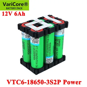 VariCore 11,1 В/12,6 В 18650 VTC6 3S2P 6000 мАч 20 ампер для 12 В беспроводной отвертки батареи DIY сварочный аккумулятор