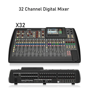 X32 Для Behringer С 40 входными каналами, Профессиональная цифровая микшерная консоль, 32-канальный аудиоинтерфейс и таблица управления iPad/iPhone