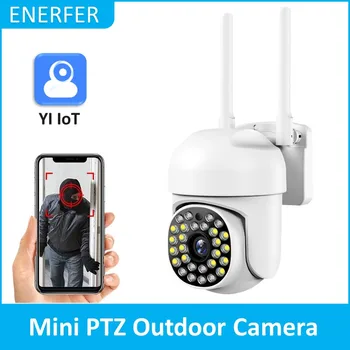 Yi iot WiFi IP-камера Наружного наблюдения PTZ-камера 2-мегапиксельная Цветная инфракрасная камера ночного видения Ai Human Detection Security CCTV Mini Cam