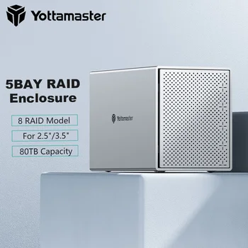 Yottamaster PS500U3 Алюминиевый 5 отсеков 2,5 