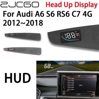 ZJCGO Автомобильный HUD Головной Дисплей Спидометр Проектор Сигнализация Электронные Аксессуары для Audi A6 S6 RS6 C7 4G 2012 ~ 2018