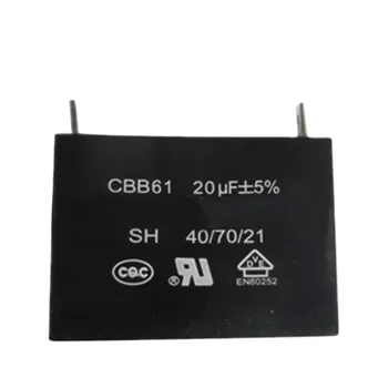 Автоматический CBB61. 20 мкФ, 350 В переменного тока, 50/60 Гц, конденсатор генератора, 10 шт./лот