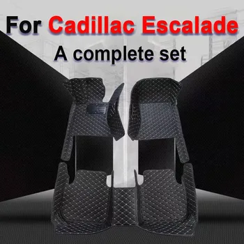 Автомобильные коврики для Cadillac Escalade Seven Seats 2007 2008 2009 2010 Пользовательские автомобильные накладки для ног, Ковровое покрытие, Аксессуары для интерьера