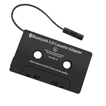 Автомобильный кассетный адаптер Bluetooth 5,0, Универсальный конвертер, Автомобильная магнитола, Аудиокассета для стереоплеера, адаптер для кассеты с микрофоном