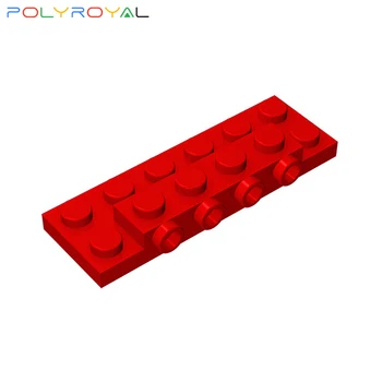 Аксессуары для строительных блоков 2x6 с одной стороны и адаптерной пластиной с 4 частицами, 10 шт., развивающие игрушки MOC для детей 87609