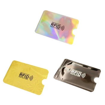 Алюминиевый Защитный чехол для удостоверения личности с RFID-блокировкой, Органайзер для кредитных карт, Защитный чехол для банковских карт для взрослых, 5/10/20 штук