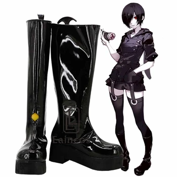 Аниме Токийский Гуль, Тоука Киришима, черные боевые ботинки, обувь для косплея на Хэллоуин, изготовленная на заказ