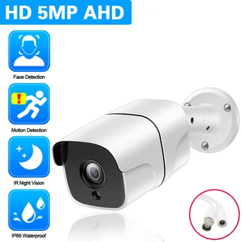Белая Купольная камера Видеонаблюдения AHD 5MP HD Oudoor Для дома В Помещении BNC Аналоговая камера Безопасности XMEYE 2MP 1080P DVR Камера Видеонаблюдения H.265