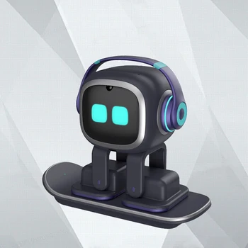 Бесплатная доставка Интеллектуальный робот-компаньон Emo, чат, электронный динамик для домашних животных, воспроизведение музыки голосом AI, беспроводная зарядка, подарок