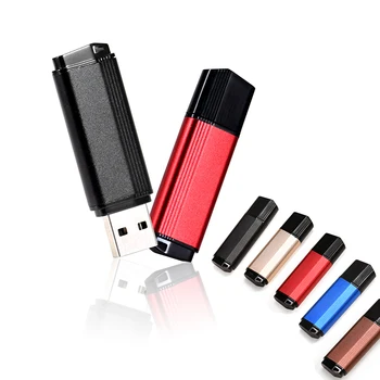 Бесплатный Пользовательский Логотип Pen Drive Металлические USB-Флешки Реальной Емкости С Брелоком Memory Stick Pendrive 64GB/32GB/16GB/8GB U-диск