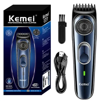 беспроводной регулируемый триммер для волос 1-10 мм для мужчин, триммер для бороды, перезаряжаемая электрическая литиевая батарея для стрижки волос