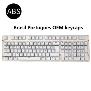 Бразильский Португальский 106 Клавиш Keycap Abnt2 Layout Для Игровой Механической клавиатуры OEM Backlight Двухцветные Колпачки для инъекций клавиш
