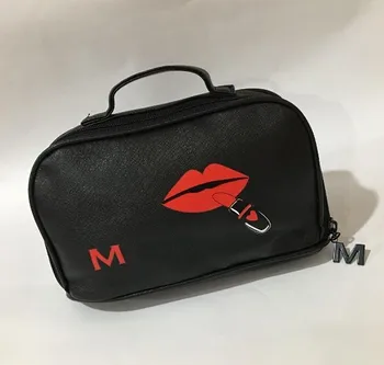 Брендовая модная косметичка с буквенным логотипом M, косметички на молнии