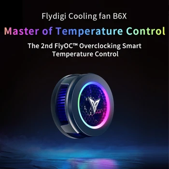 Вентилятор охладителя мобильного телефона Flydigi B6X, Мощный Радиатор Охлаждения, Полупроводниковый Радиатор RGB Light, Магнитная Система охлаждения