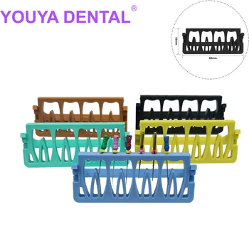 Держатели стоматологических Эндофайлов 8 Отверстий для Эндофайлов 5 Цветов Endo Block Endo Box Инструмент для Стерилизации Зубов Автоклавируемый Эндофайловый Лоток