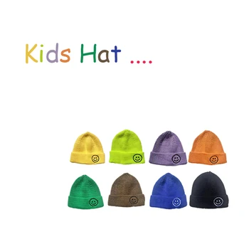 Детская вязаная шапка для мальчиков и девочек, теплая шапка ярких цветов, Детская универсальная вязаная шапка, Модная Детская теплая шапка для мальчиков и девочек, шапка 1-3 лет