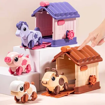 Детские заводные игрушки с животными, ассорти, заводная игрушка, Заводная игрушка для вечеринки, отличный подарок для мальчиков, девочек, малышей