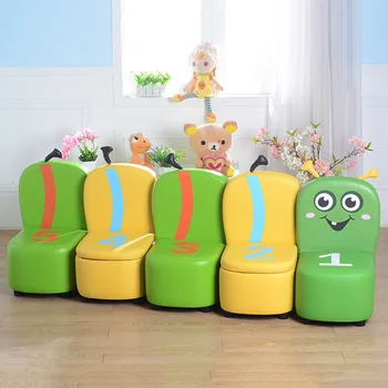 Детский диван, Милый Табурет-Гусеница, Мини-стул для чтения, Детский сад, детские игрушки