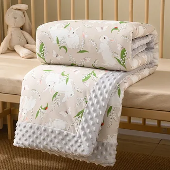 Детское Одеяло Doudou, хлопковое одеяло для детей, 110*140, Весна-лето-Осень, высокое качество
