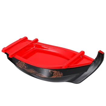 Дисплей в форме тарелки в форме лодки, набор сервировочных блюд для Сашими, декоративная посуда, меламиновый держатель для суши