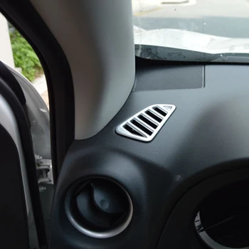 Для Renault Alaskan 4WD 2016 2017 2018 ABS Матовый/из углеродного волокна, передняя часть автомобиля, Маленькое украшение для выхода воздуха, Отделка, Аксессуары 2 шт.