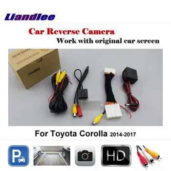 Для Toyota Corolla 2014-2017 Камера заднего вида Автомобиля для парковки задним ходом OEM CAM HD CCD Ночного видения NTSC PAL RCA AUX