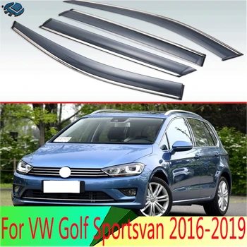 Для VW Golf Sportsvan 2016 2017 2018 2019 Пластиковый Внешний Козырек Вентиляционные Шторы Окно Защита От Солнца И Дождя Дефлектор 4 шт.
