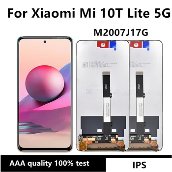Для Xiaomi Mi 10T Lite 5G M2007J17G ЖК-дисплей с сенсорным экраном, Дигитайзер в сборе для Xiaomi 10T Lite ЖК-дисплей