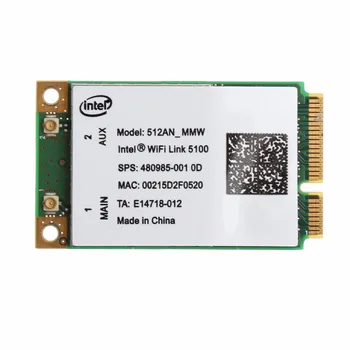 Для беспроводной карты WLAN Link Intel 5100 WIFI 512AN_MMW 300M Mini PCI-E 2,4/5 ГГц C26