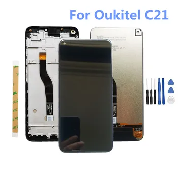 Для мобильного телефона Oukitel C21 ЖК-дисплей С рамкой и сенсорным экраном 6,4 
