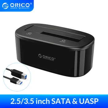 Док-станция для жесткого диска ORICO от USB 3,0 до SATA HDD Док-станция для 2,5/3,5-дюймового Устройства чтения карт жесткого диска SATA с поддержкой 18 ТБ