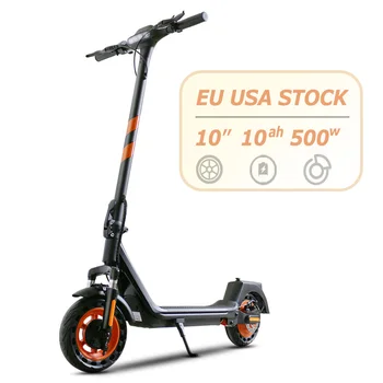 ЕС США Склад Дропшиппинг Полная подвеска 10-дюймовый Складной Внедорожный электрический скутер Водонепроницаемый