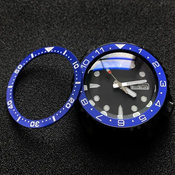 Зеленый Черный Синий плоский керамический безель insert38*31,5 мм Для деталей часов Seiko SKX007 SKX009 SKX011 MOD