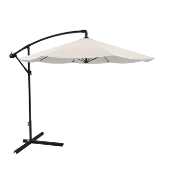 Зонт для патио, подвесной с основанием От Pure Garden Umbrella Пляжный зонт от солнца (бежевый/синий/красный) опционально