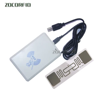 Имитационный USB-считыватель KB 865 МГц ~ 868 МГц uhf rfid для системы контроля доступа с картой-образцом USB plug and play