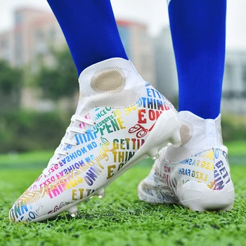 Качественная футбольная обувь Messi, противоскользящие Футбольные бутсы Оптом, Бутсы для тренировок по футзалу на открытом воздухе, Размер кроссовок 33-46