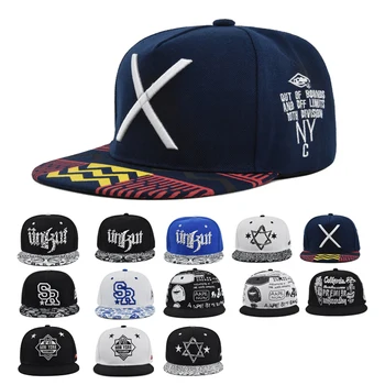 Кепка в стиле хип-хоп, плоская шляпа с вышивкой, модная весенне-осенняя шляпа с плоскими полями, спортивная кепка, кепка в стиле хип-хоп, молодежная кепка tide
