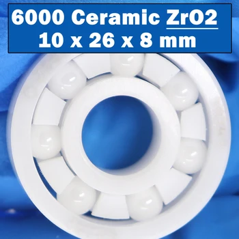 Керамический подшипник 6000 (1 шт) 10*26*8 Материал ZrO2 мм 6000CE Все шарикоподшипники из циркониевой керамики