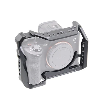 Клетка для камеры Dslr для Камер Sony A7S3 Cages Rig Чехол Для Видеоблогинга Ручной Кронштейн Холодный Башмак Микрофон Светодиодная Подсветка Крепление Видео Чехол Для установки